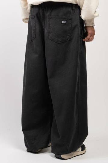 Kaotiko Dandy Wide Leg Unisex Trousers Black