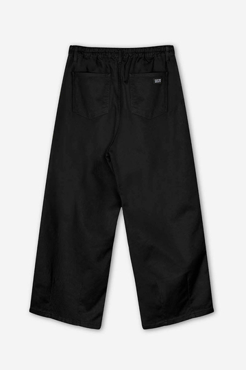 Kaotiko Dandy Wide Leg Unisex Trousers Black