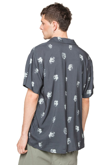 Kaotiko Camp Shirt Children's Print Dark Navy