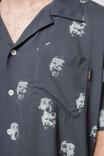 Kaotiko Camp Shirt Children's Print Dark Navy