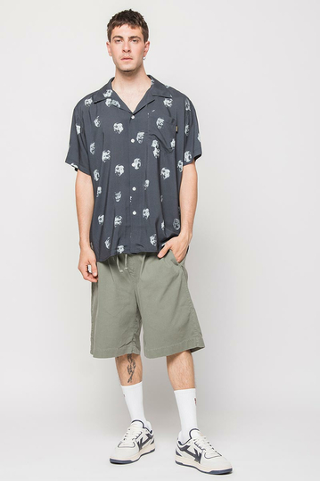 Kaotiko Camp Shirt Children's Print Dark Navy