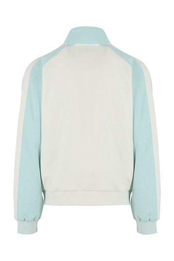 Karl Kani Side Stripe Track Jacket Off White/Aqua