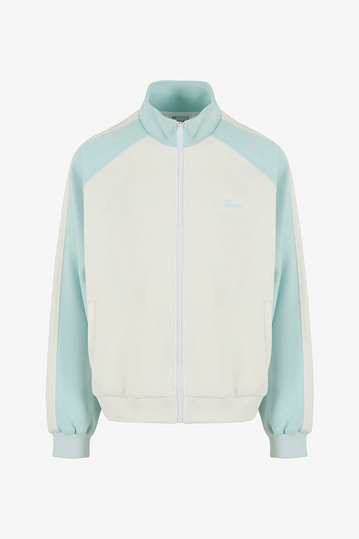 Karl Kani Side Stripe Track Jacket Off White/Aqua
