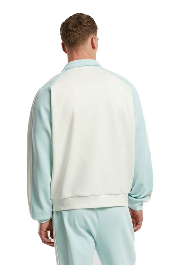 Karl Kani Side Stripe Track Jacket Off White/Aqua
