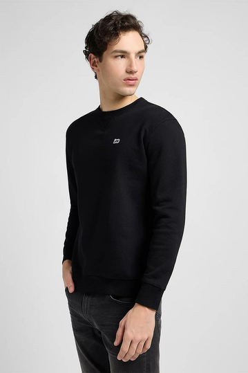 Lee plain crew sweatshirt black
