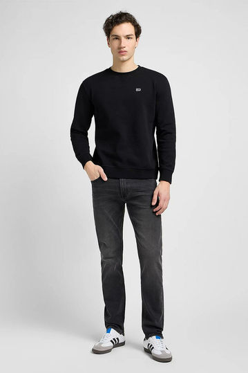 Lee plain crew sweatshirt black