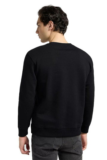 Lee plain crew sweatshirt black