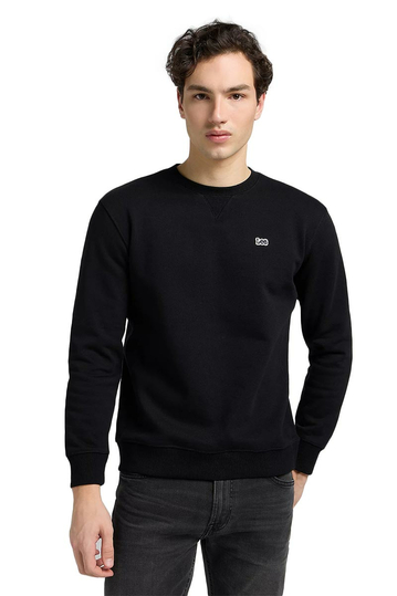Lee plain crew sweatshirt black