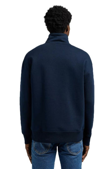 Lee Relaxed Half Zip Sweatshirt Rivet Navy