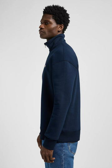 Lee Relaxed Half Zip Sweatshirt Rivet Navy