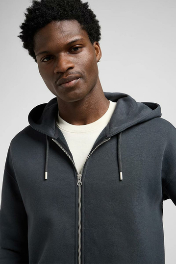 Lee Workwear Relaxed Fit Zip Hoodie Washed Black