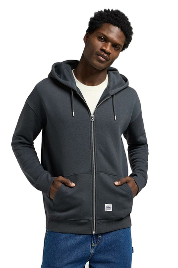 Lee Workwear Relaxed Fit Zip Hoodie Washed Black