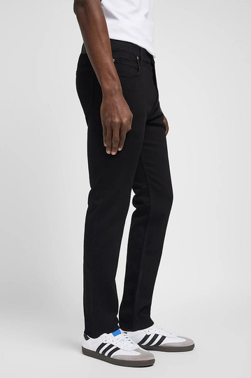 Lee Rider Slim Straight Jeans - Clean Black