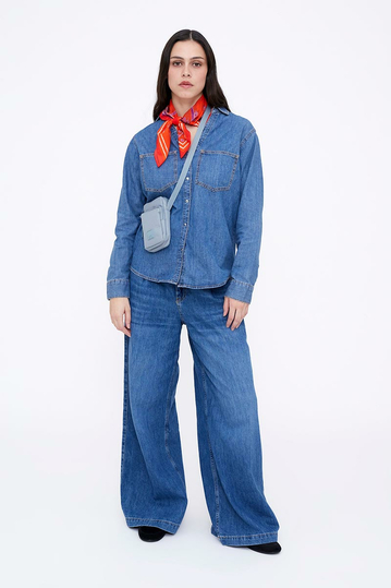 Lefrik Amsterdam Crossbody Stone Blue