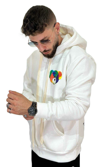 Teddy Bear Memento Mori Hoodie White