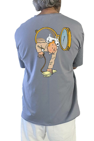 Bigbong Tintin Oversize T-shirt Grey