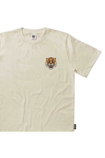The Dudes Organic Cotton T-shirt Tiger Bear Almond Milk