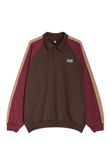 Kaotiko Hudson Polo Sweatshirt Brown