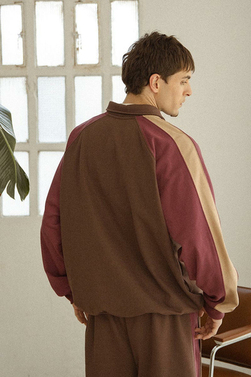 Kaotiko Hudson Polo Sweatshirt Brown