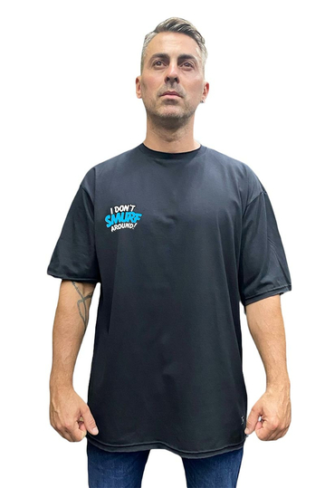 Bigbong I Don't Smurf Around Oversize T-shirt Black