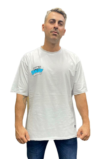 Bigbong I Don't Smurf Around Oversize T-shirt White