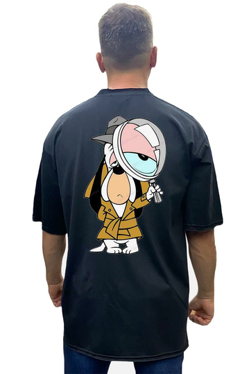 Bigbong Droopy The Dog Detective Oversize T-shirt Black