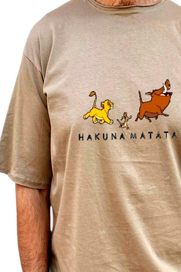 Bigbong Hakuna Matata Oversize T-shirt Coffee