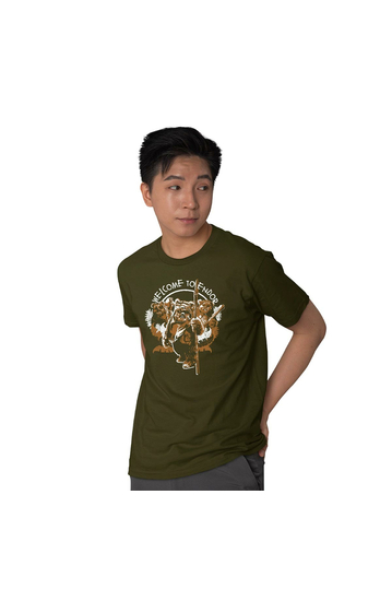 Cotton Division Star Wars Welcome To Endor T-shirt Khaki