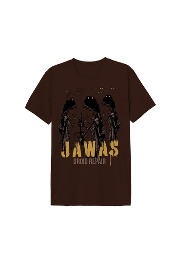 Cotton Division Star Wars Jawa Droid Repair T-shirt Brown