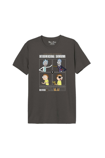 Cotton Division Rick & Morty Ram Multiverse T-shirt Anthracite