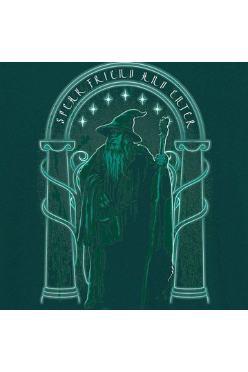 Cotton Division The Lord of the Rings Speak Friend And Enter T-shirt Green