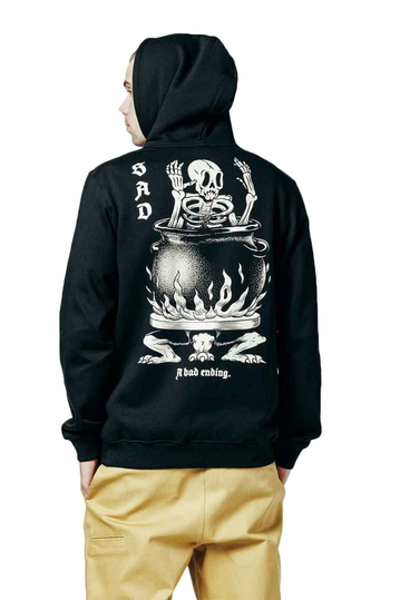 The Dudes SAD Classic Hoodie Premium Black