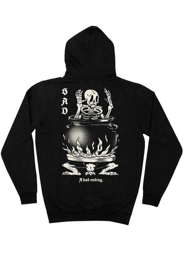 The Dudes SAD Classic Hoodie Premium Black