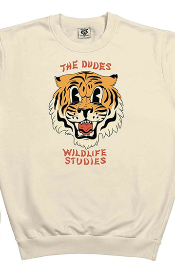 The Dudes Wildlife Studies Classic Sweatshirt Almond Milk