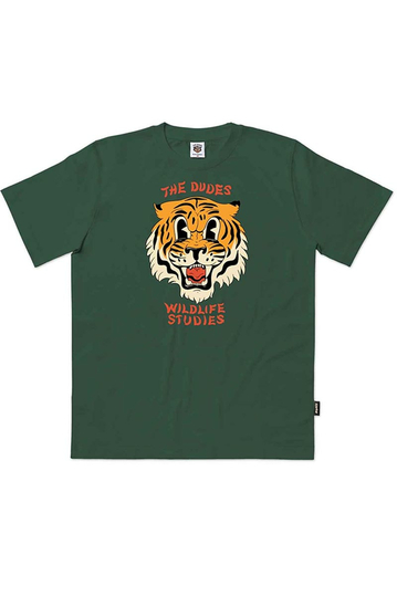 The Dudes Wildlife Studies Organic Cotton T-shirt Green