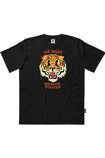 The Dudes Wildlife Studies Organic Cotton T-shirt Black
