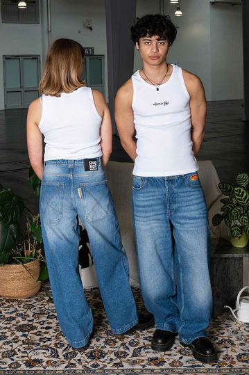 Homeboy Super Baggy Jeans x-tra Desperado Vintage Blue