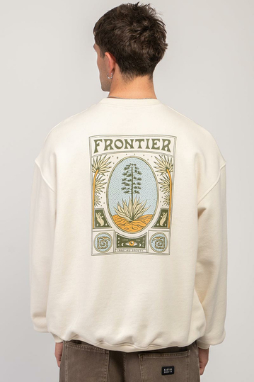 Kaotiko Frontier Organic Cotton Sweatshirt Ivory