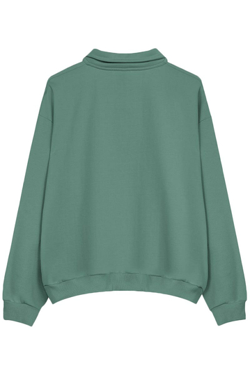 Kaotiko Dalmatian Polo Sweatshirt Green