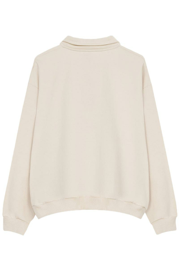 Kaotiko Dalmatian Polo Sweatshirt Stone