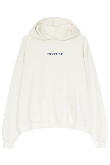 Kaotiko Die Of Love Washed Hoodie Ivory