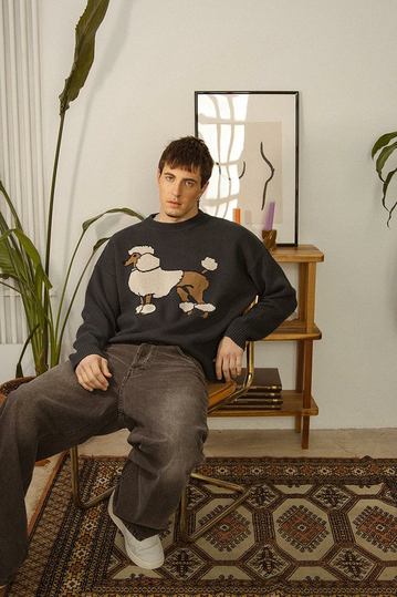 Kaotiko Poodle Sweater Dark Green