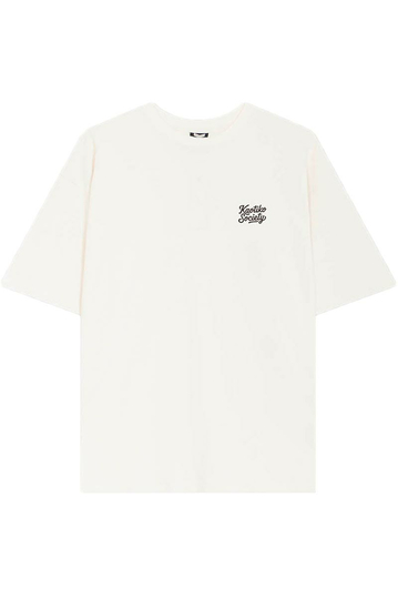 Kaotiko If Its Nice Organic Cotton T-shirt Ivory