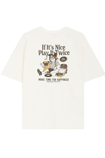 Kaotiko If Its Nice Organic Cotton T-shirt Ivory