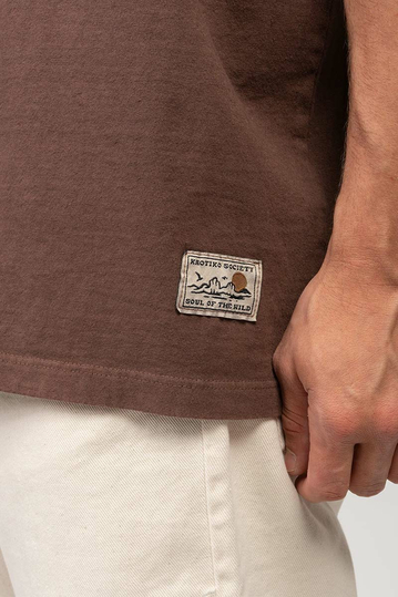 Kaotiko T-shirt Element West Brown