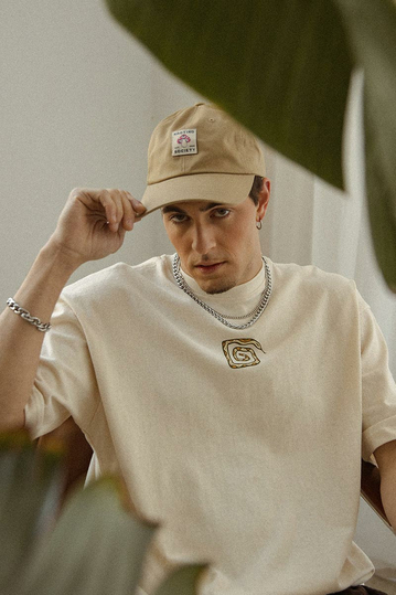 Kaotiko Frontier Organic Cotton T-shirt Ivory