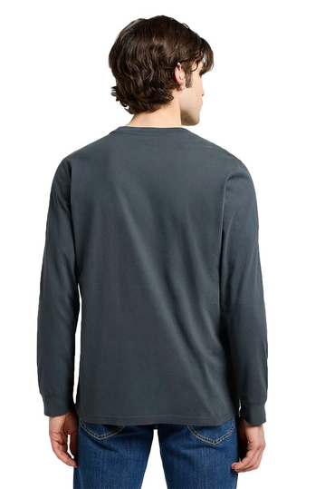 Lee Patch Logo Long Sleeve Tee Washed Black