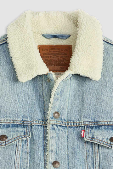 Levi's® Relaxed Fit Sherpa Trucker Jacket Kentucky Blue