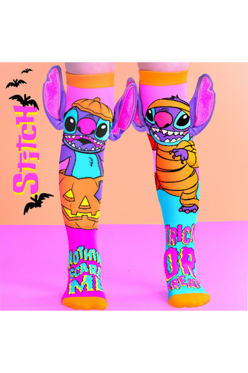 Madmia Stitch Neon Halloween High Socks