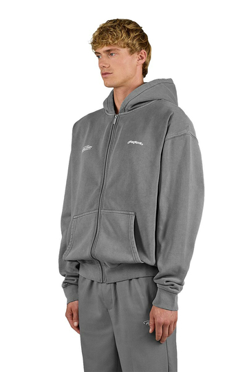 Pegador Peckert Oversized Sweat Jacket Vintage Grey